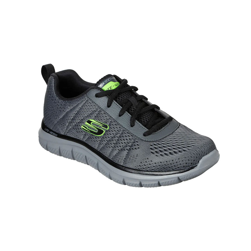 Tenis Hombre Skechers Track Moulton - Gris-Blanco