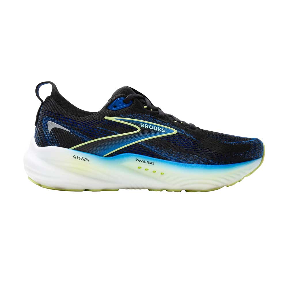 Tenis Brooks para Hombre Glycerin 22 Negro-Amarillo