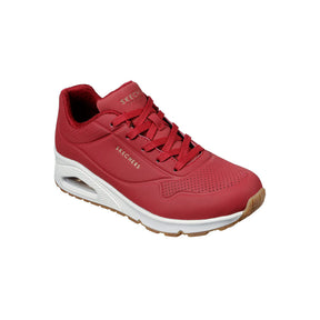 Tenis Mujer Skechers Uno Stand on Air - Vinotinto-Blanco