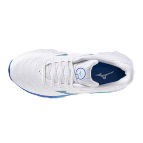 Tenis Mizuno Mujeres Wave Sky 8  White-Mercury Blue