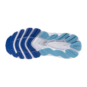 Tenis Mizuno Mujeres Wave Sky 8  White-Mercury Blue