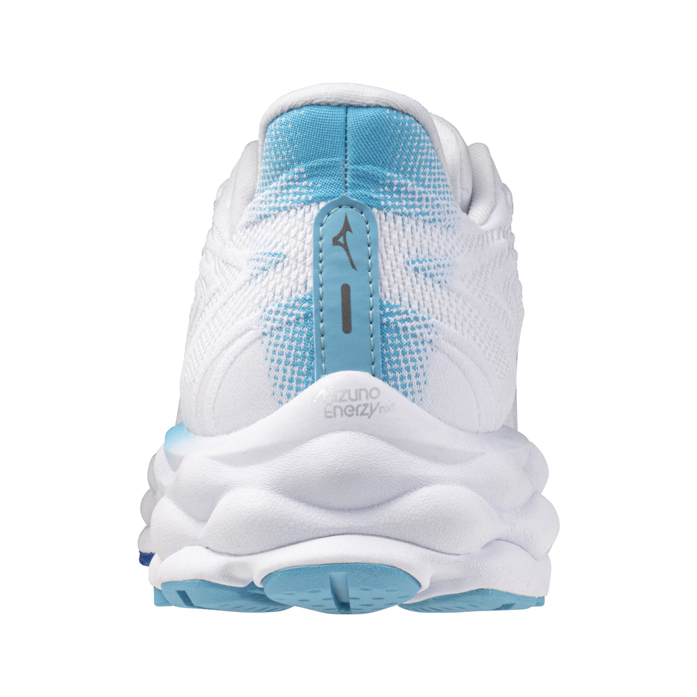 Tenis Mizuno Mujeres Wave Sky 8  White-Mercury Blue