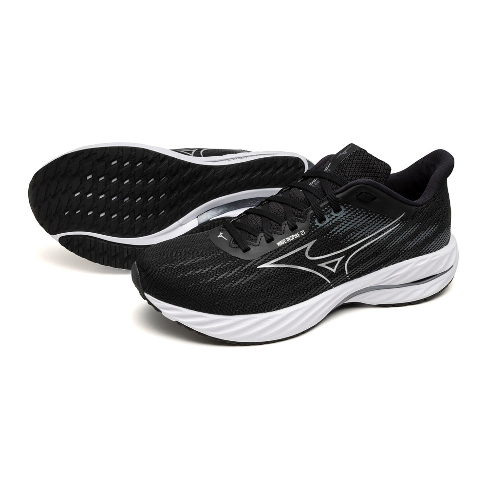 Tenis Mizuno Hombre Wave Inspire 21 Black-Silver
