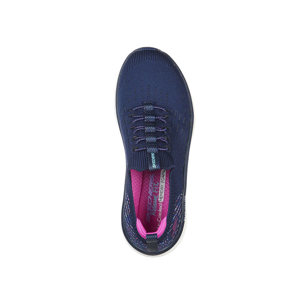 Tenis Mujer Skechers D'Lux Walker - Star Stunner - Azul-Blanco