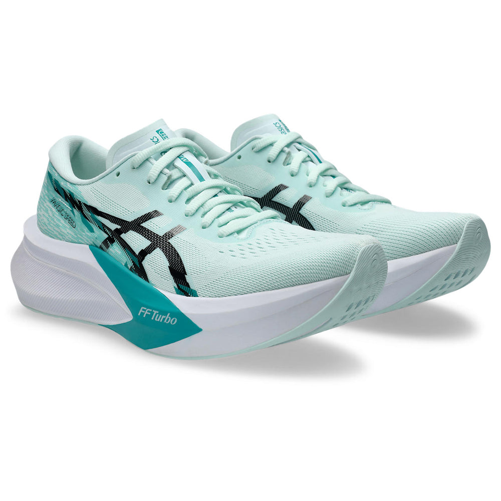 Tenis Asics para Mujer Magic Speed 4 Blanco-Turquesa