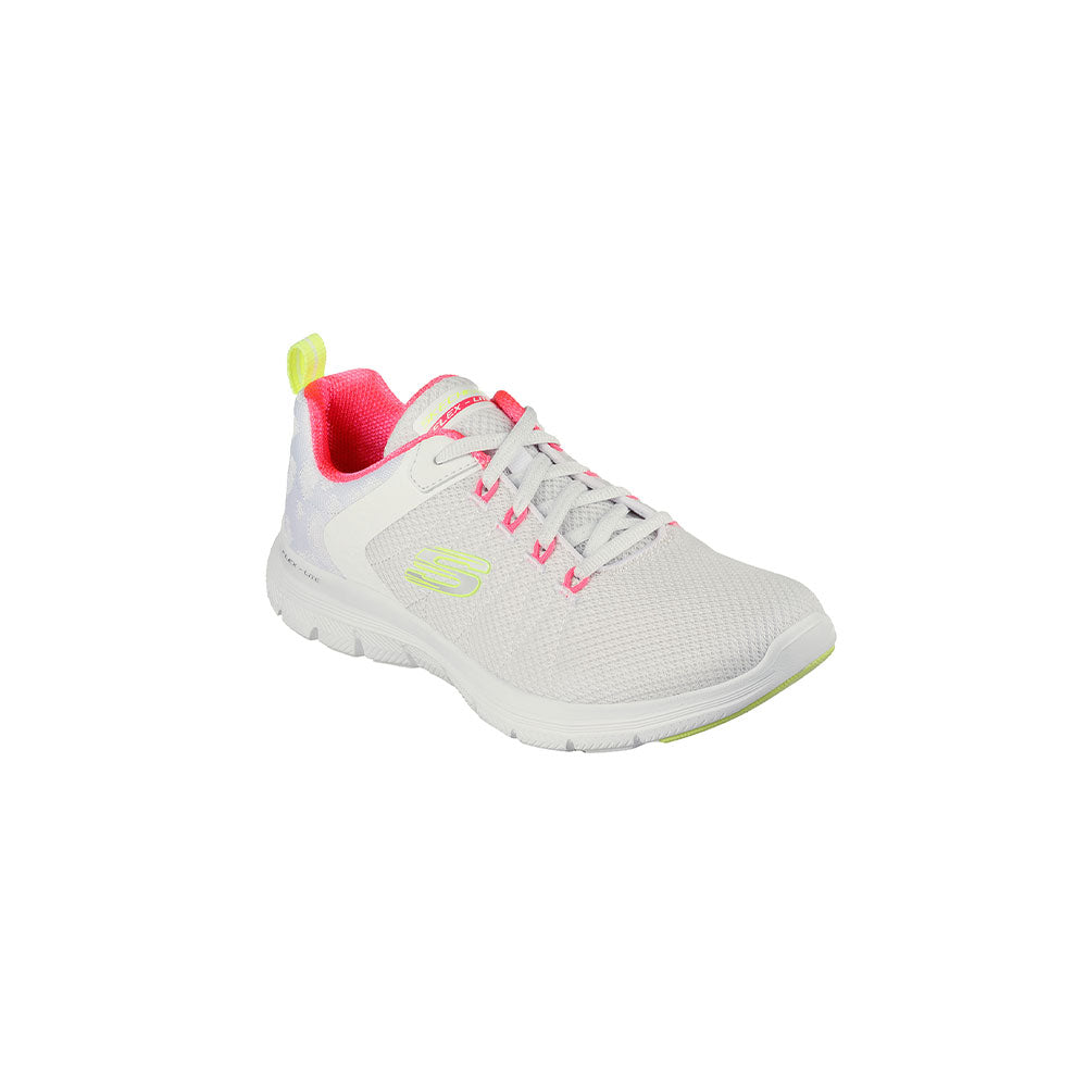 Tenis Mujer Skechers Flex Appeal 4.0 - Blanco-Rosado