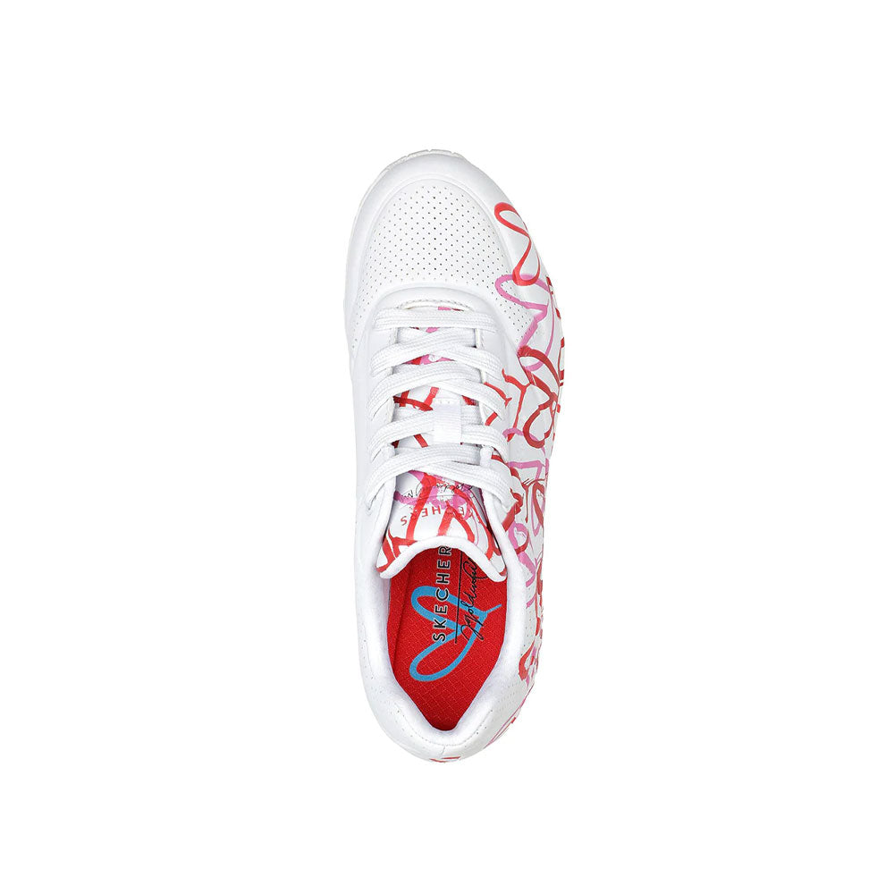 Tenis Mujer Skechers Jgoldcrown Uno - Blanco