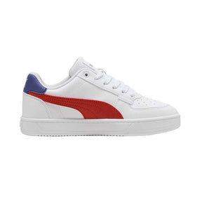 Tenis Puma para Niño Caven 2 Jr Blanco-Rojo