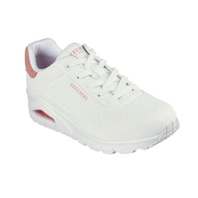Tenis Mujer Skechers Uno Pop Back - Blanco-Rosado