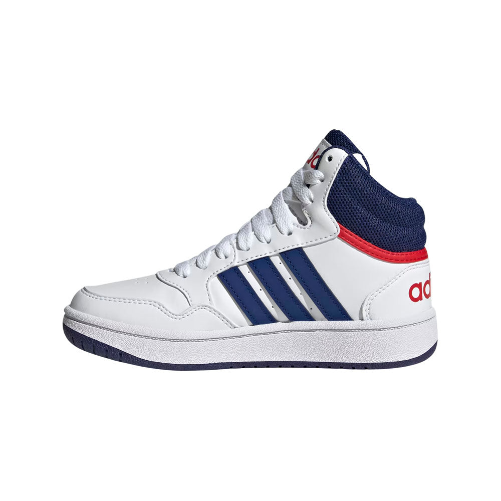Calzado Adidas Hombre Hoops Mid 3.0 K Gz9647 Blanco Azul