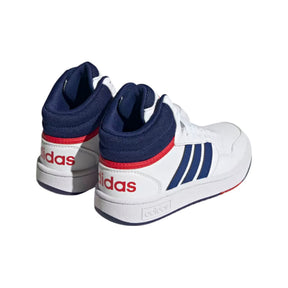 Calzado Adidas Hombre Hoops Mid 3.0 K Gz9647 Blanco Azul