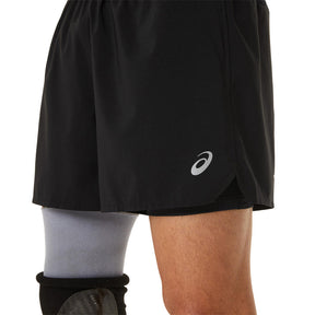 Short Asics para Hombre Road 2 in 1 5 pulgadas Negro