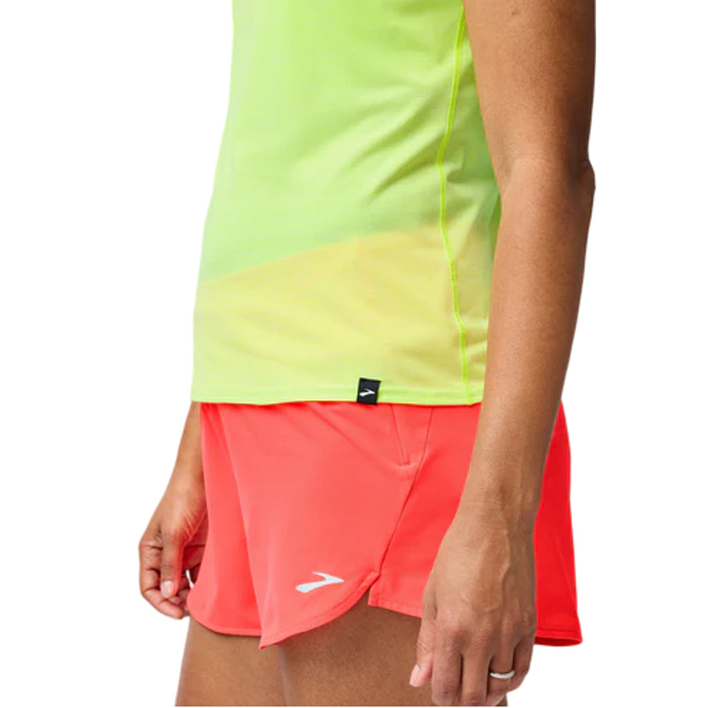 Playera Manga Corta Brooks para Mujer Luxe Short Sleeve Amarillo