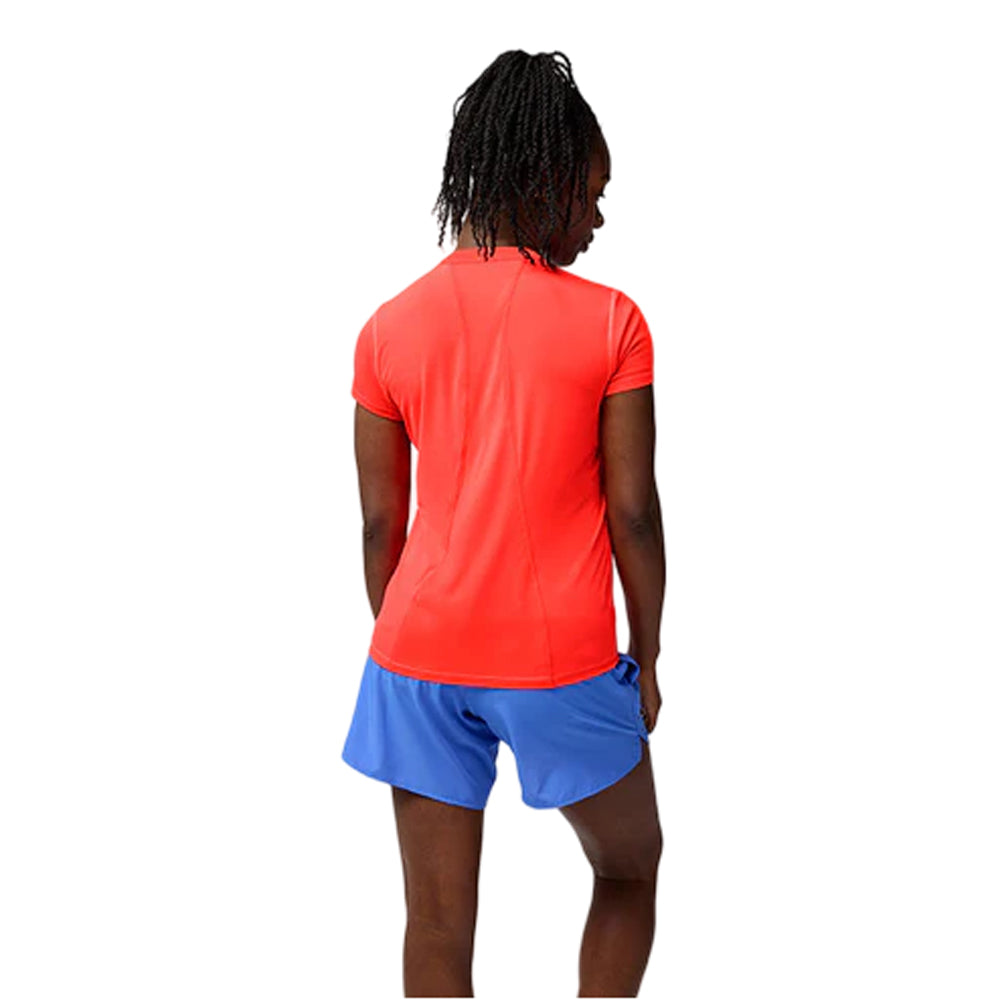 Playera Manga Corta Brokks para Mujer Sprint Free Short Sleeve 3.0 Naranja