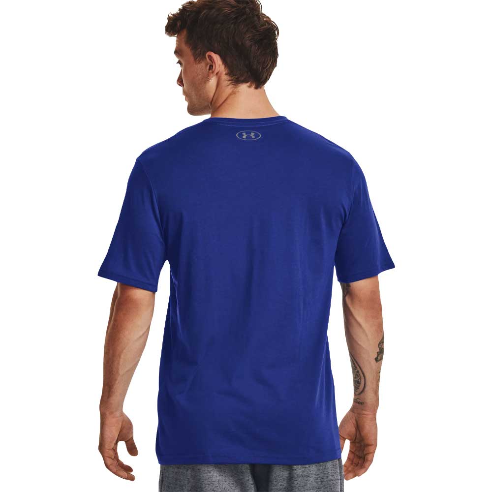 Playera Manga Corta Under Armour para Hombre UA Boxed Sportstyle SS Azul