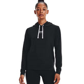 Sudadera con Gorro Under Armour para Mujer Rival Terry Hoodie Negro