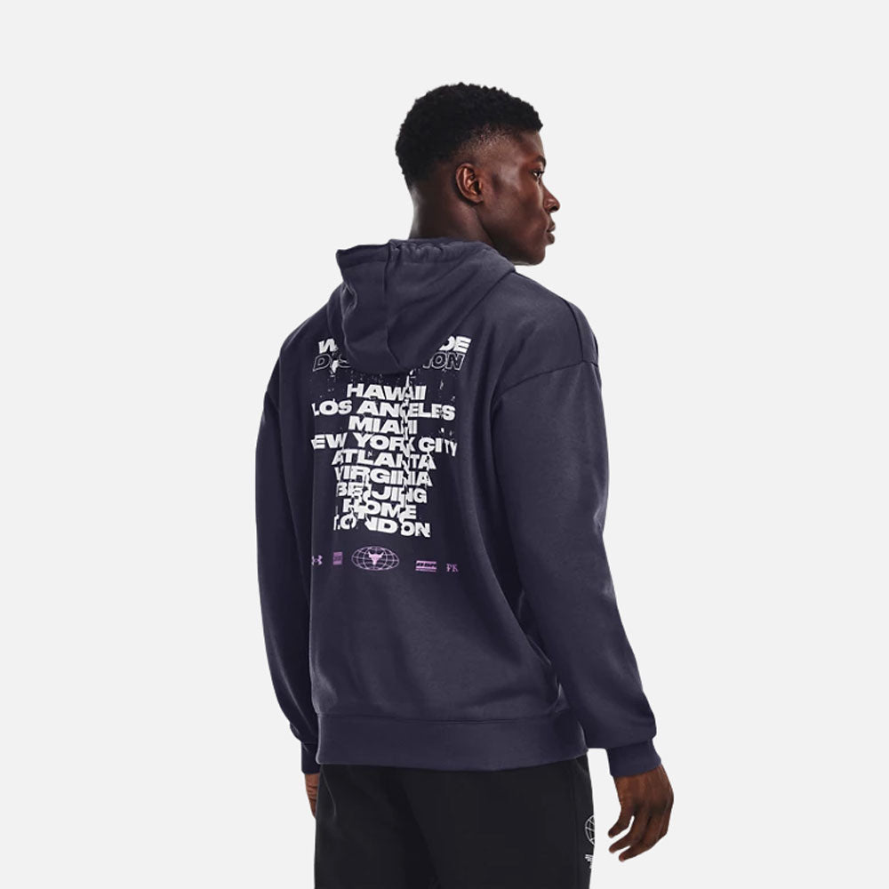 Sudadera con gorro Under Armour para hombre Project Rock Dsrpl Fleece Hoodie