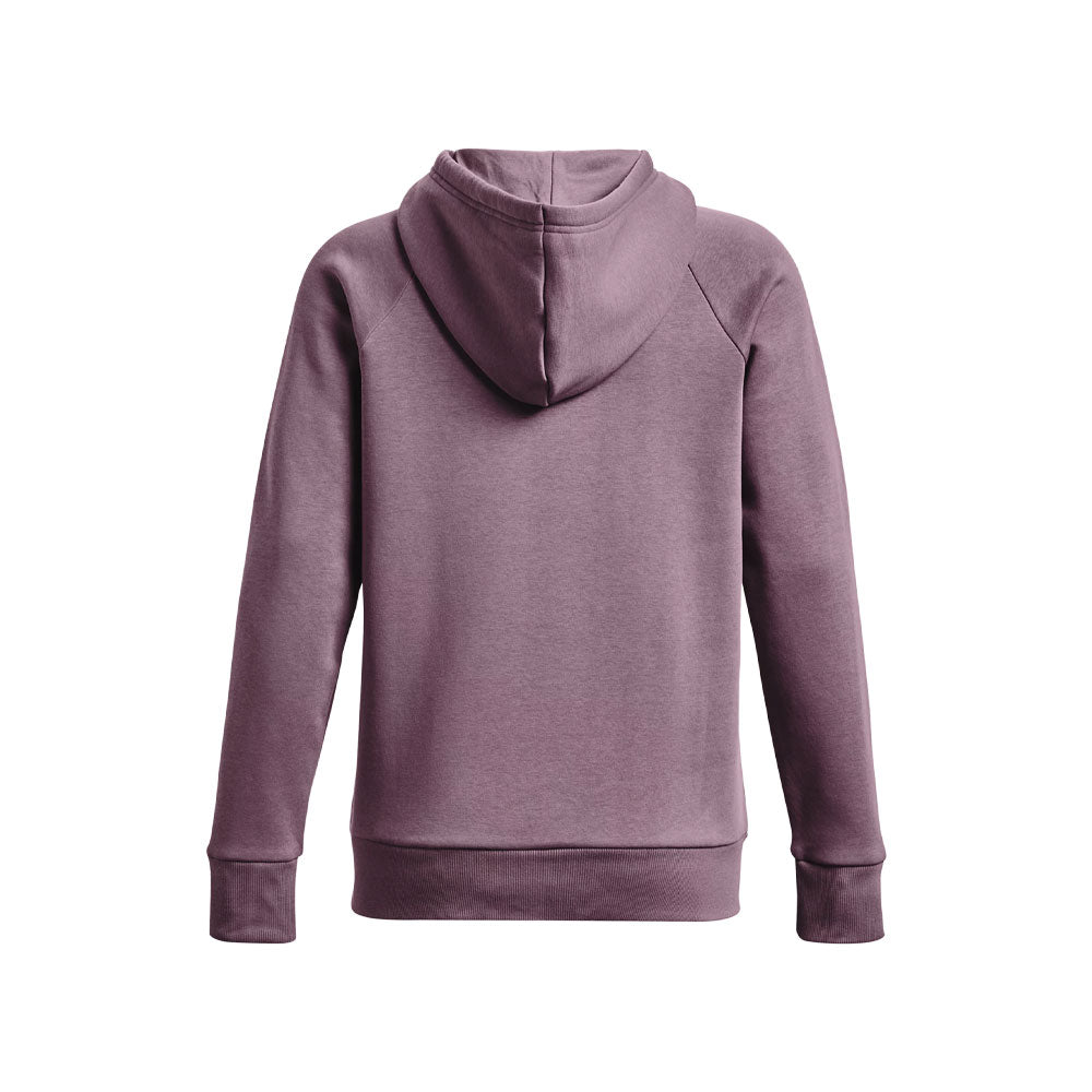 Sudadera con Gorro Under Armour para Mujer Rival Fleece Big Logo Hoodie Morado