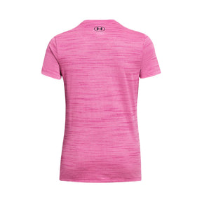 Playera Manga Corta Under Armour para Mujer Tech Tiger SSC Rosa