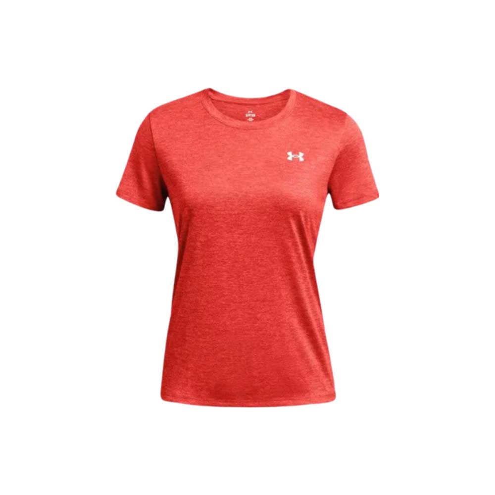 Playera Manga Corta Under Armour para Mujer Tech SSC Twist Rojo
