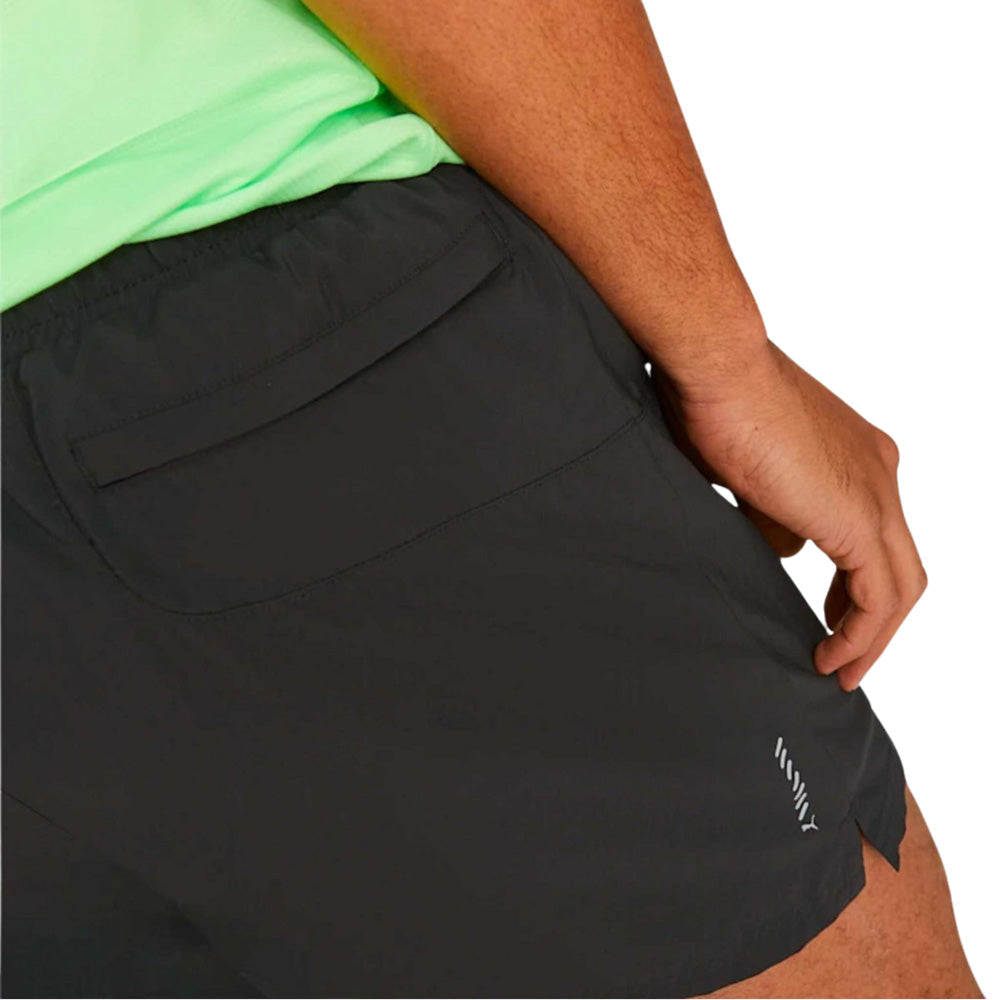 Short Corto Puma para Hombre Run Favorite Woven 5in Session Negro