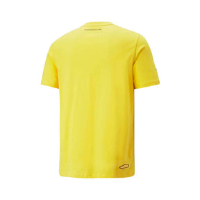 Playera Manga Corta Puma para Hombre Porsche Logo Tee Amarillo