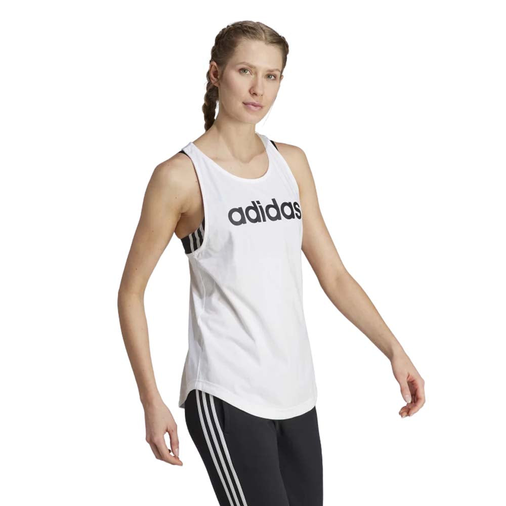 Playera Adidas Mujer W Lin Tk Gl0567 Blanco