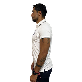 Playera Pirma Hombre Polo Club Puebla 23-24 Blanco