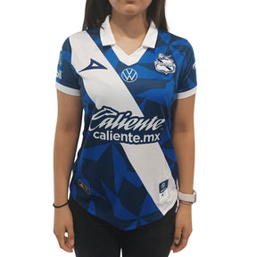 Jersey Pirma Mujer Visita Club Puebla 23-24 Azul