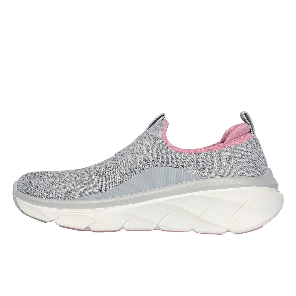 Tenis Mujer Skechers Dlux Walker - Gris-Rosado