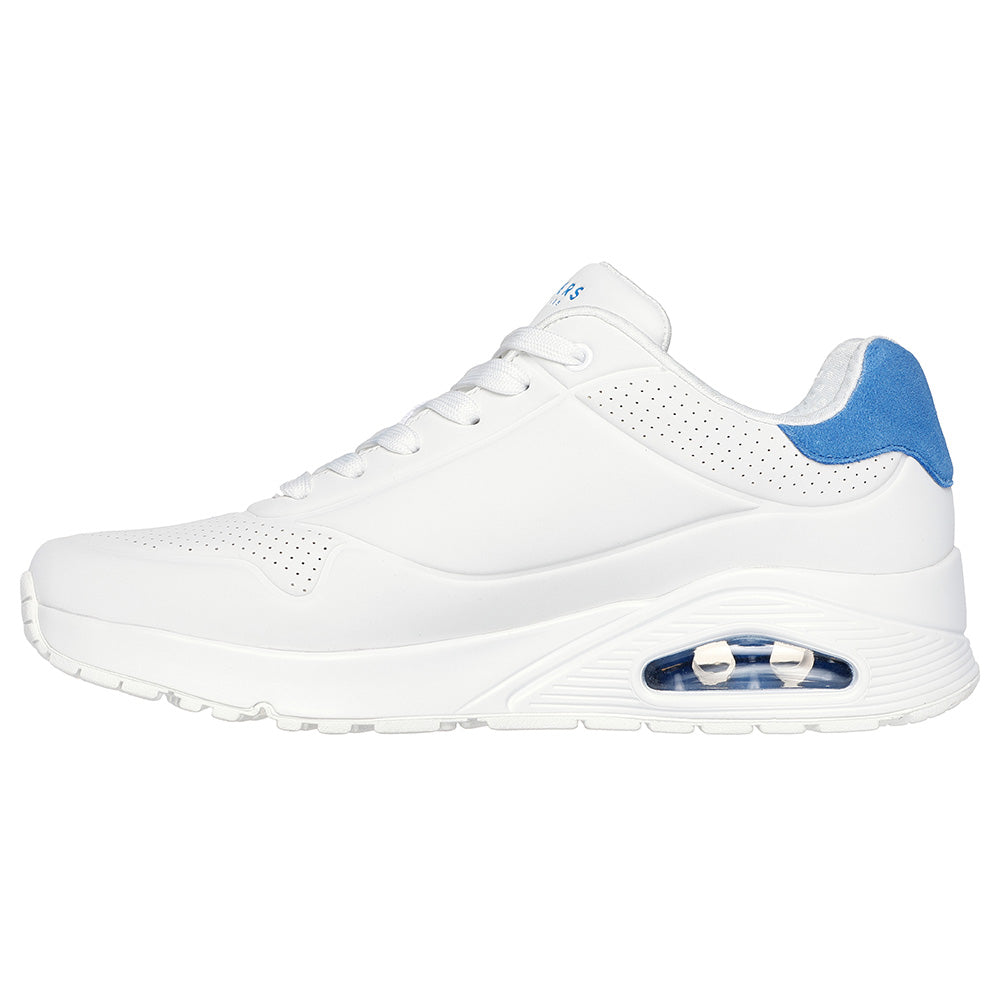 Tenis Hombre Skechers Uno Suited On Air - Blanco-Azul