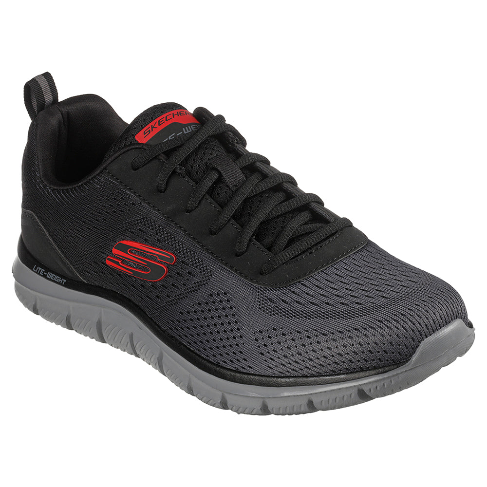 Tenis Hombre Skechers Track Ripkent - Gris-Rojo