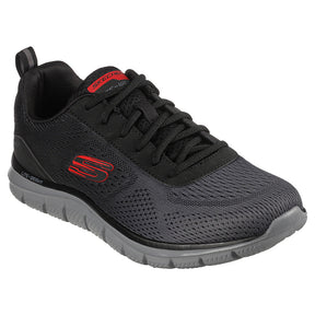 Tenis Hombre Skechers Track Ripkent - Gris-Rojo