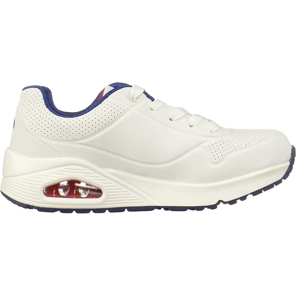 Tenis Niño Skechers Uno Stand On Air - Blanco-Rojo