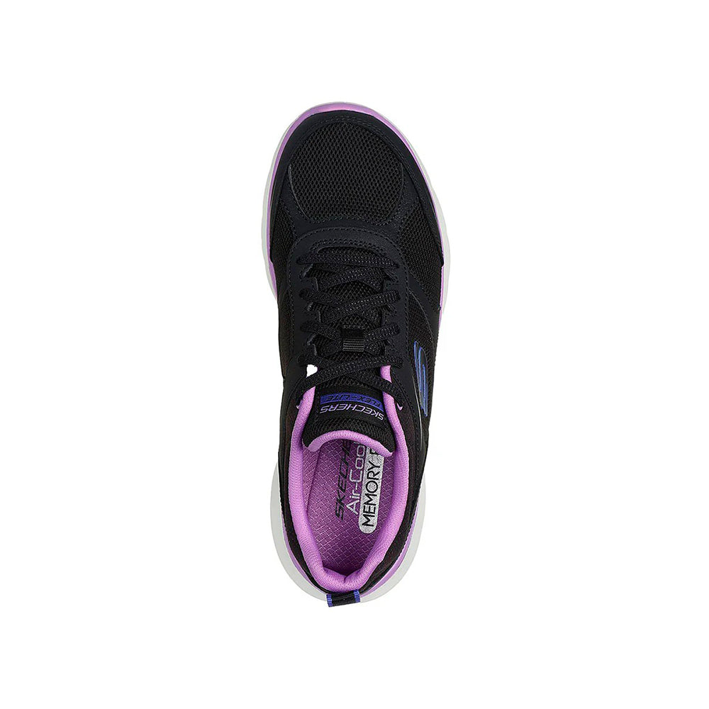 Tenis Mujer Skechers Flex Appeal 5.0 - Negro-Morado