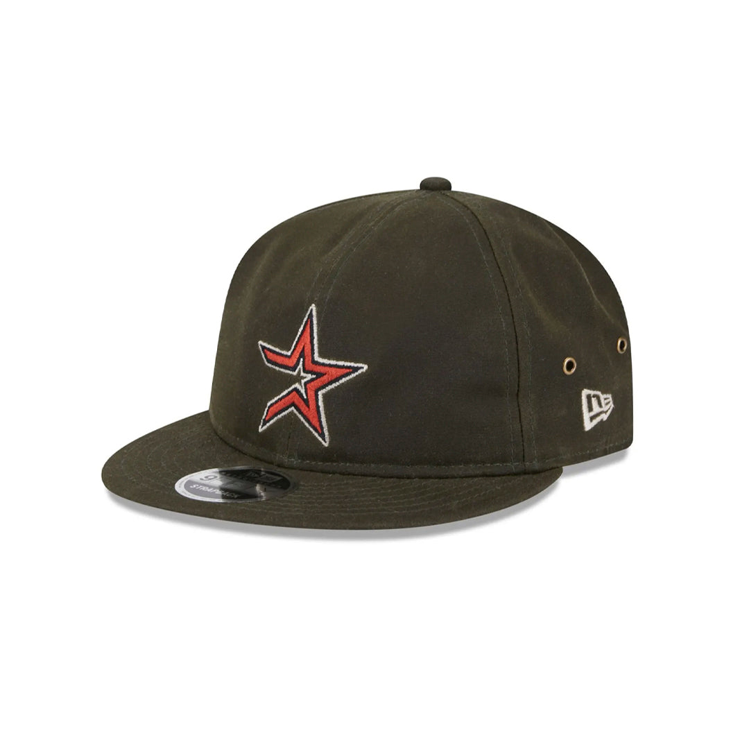 New Era Houston Astros Waxed Canvas Retro Crown 9Fifty