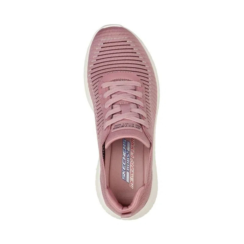 Tenis Mujer Skechers Bobs Sport Squad Chaos - Rosado