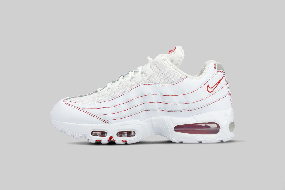 Nike Air Max 95 OG 'White and University Red'