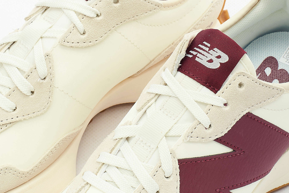 New Balance 327 'White and Burgundy'