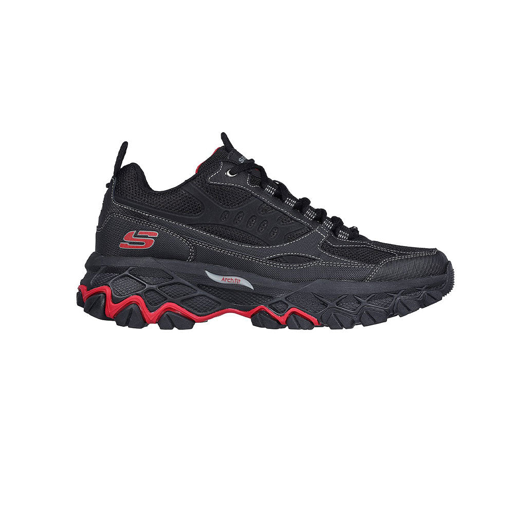 Tenis Hombre Skechers Arch Fit Akhidime - Negro-Rojo