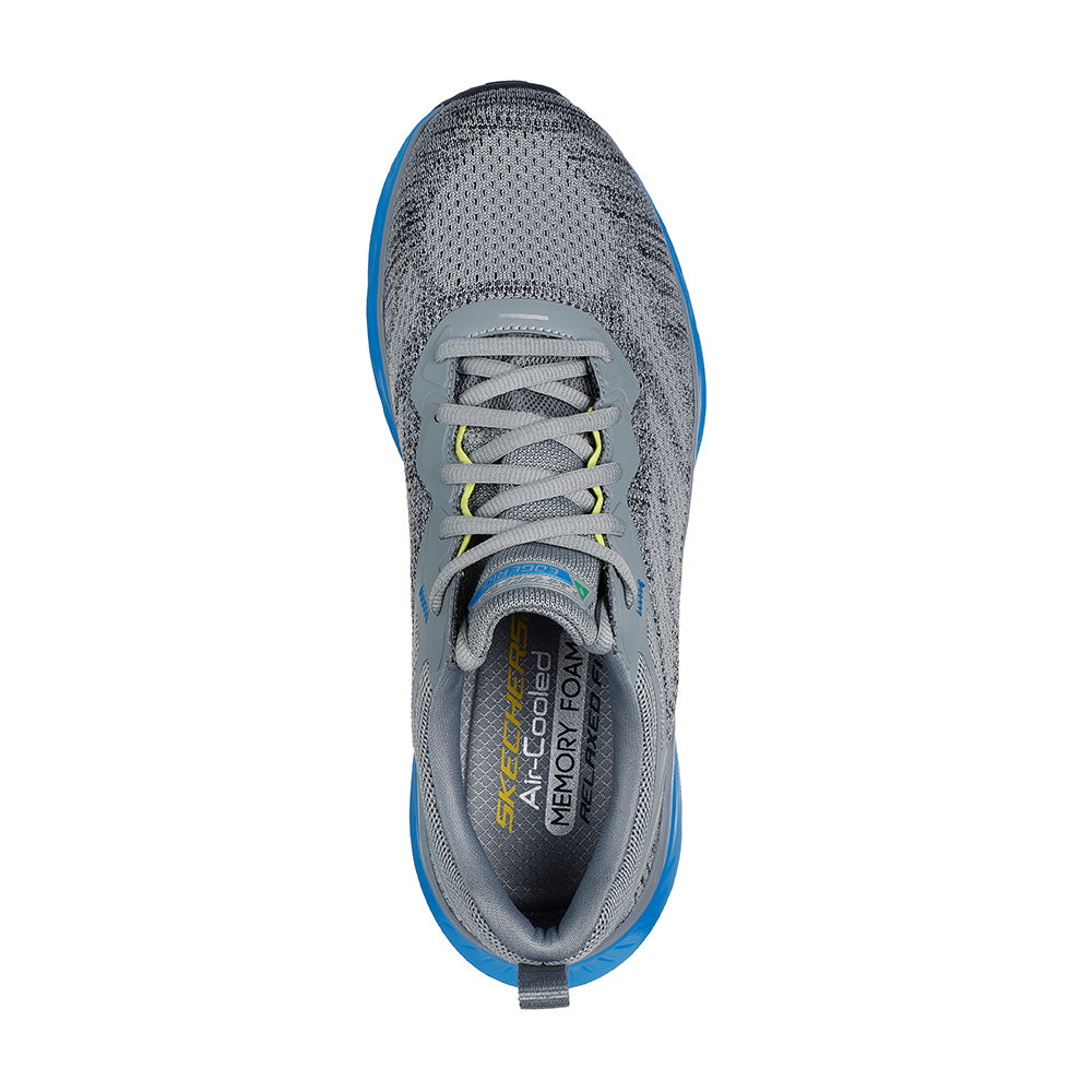 Tenis Hombre Skechers Edgerire - Gris-Azul
