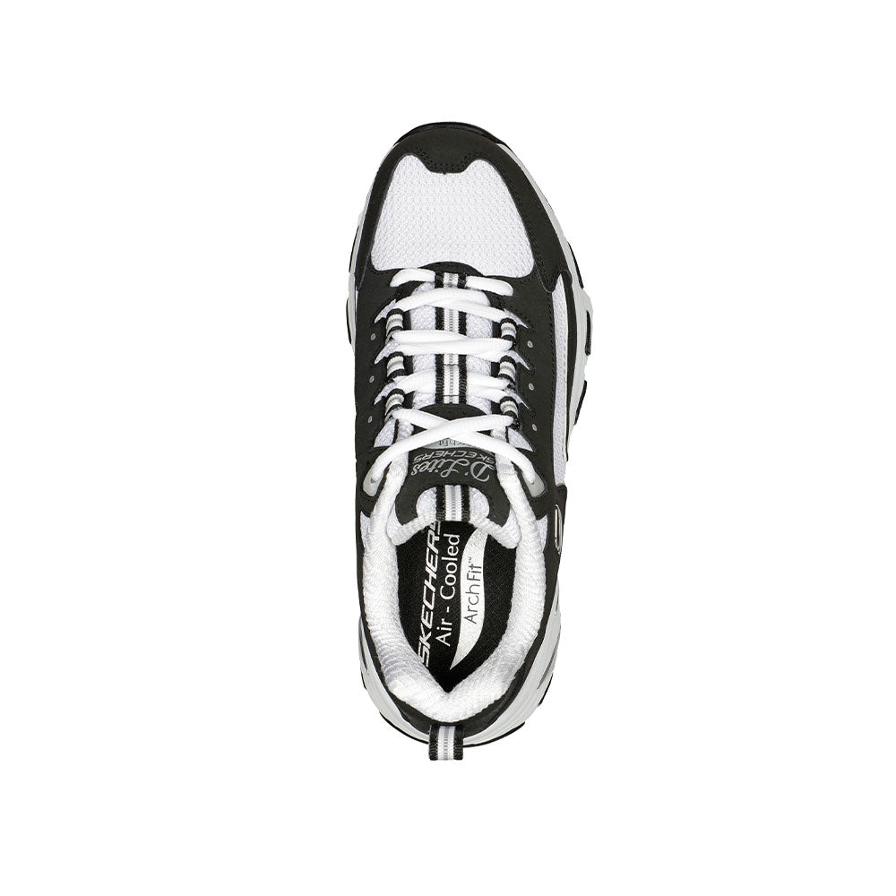Tenis Mujer Skechers Dlites Arch Fit - Negro-Blanco